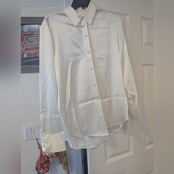 RAG & BONE Antonia satin shirt - Picture 9 of 9